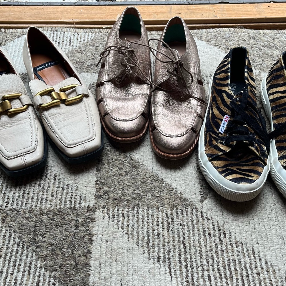 Women’s trio of size 6 chic shoes (2 pair)👠  and (1) Superga sneaker